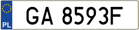 Truck License Plate